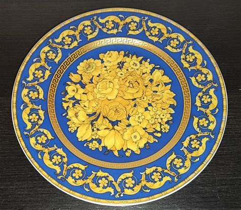 Versace Rosenthal Piatto 22 cm Floralia Blue 